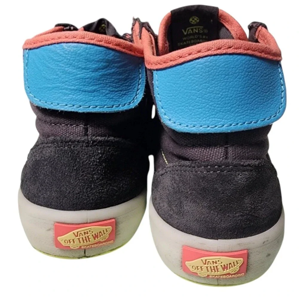 VANS The Lizzie Hi Top Off The Wall Unisex M6.5 W8 Leather Accents